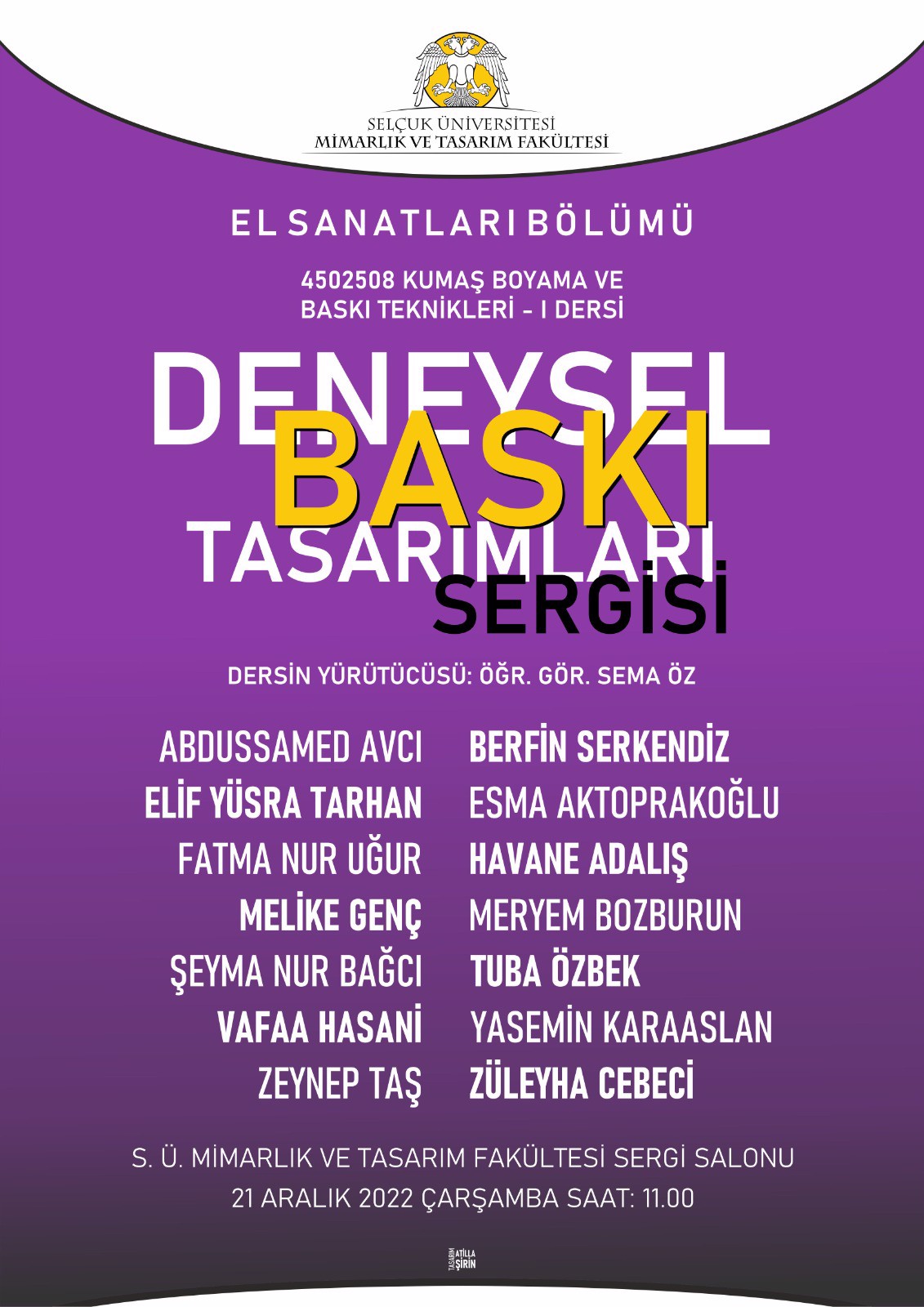 Deneysel Baskı Tasarımları Sergisi